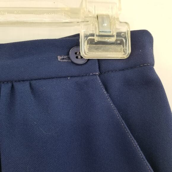 Cricket Lane VINTAGE blue skirt Pockets Polyester Blend Pencil  size 12 casual - Picture 5 of 5